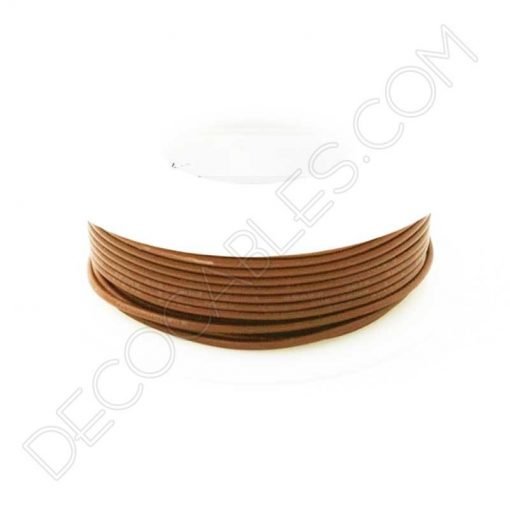 Cable de silicona marrón claro