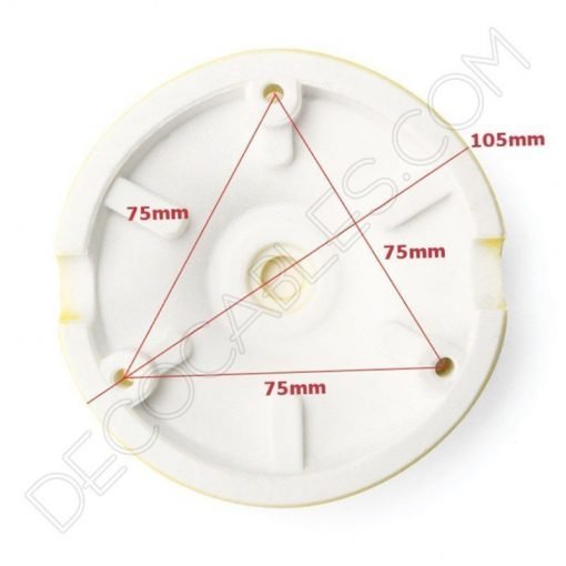 Florón cerámica esmaltada (varios colores) 10 Florón cerámica esmaltada para soporte de lámparas