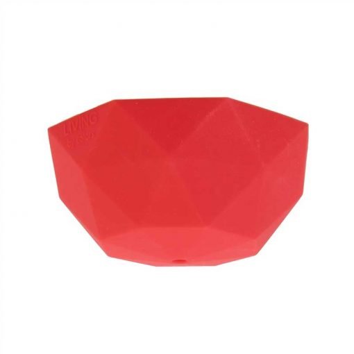 Florón de silicona geométrico modelo Facet rojo
