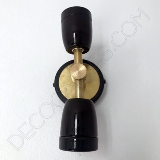 Lámpara Aplique de pared o techo Retro en cerámica y latón 6 Lámpara aplique retro cerámica y latón