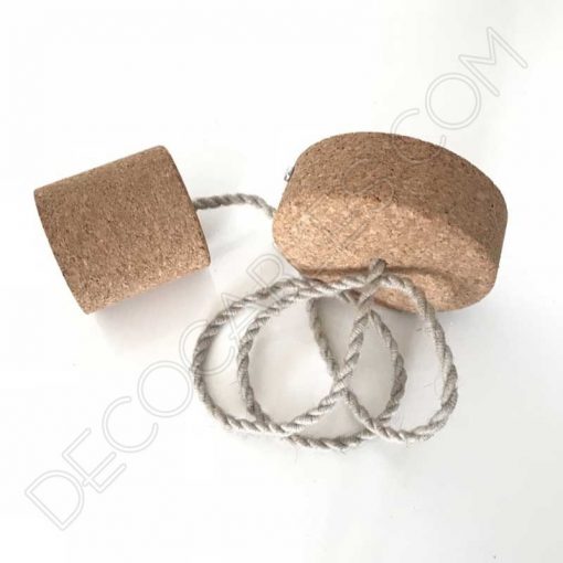 Lámpara colgante de corcho natural 5 Lámpara colgante de corcho
