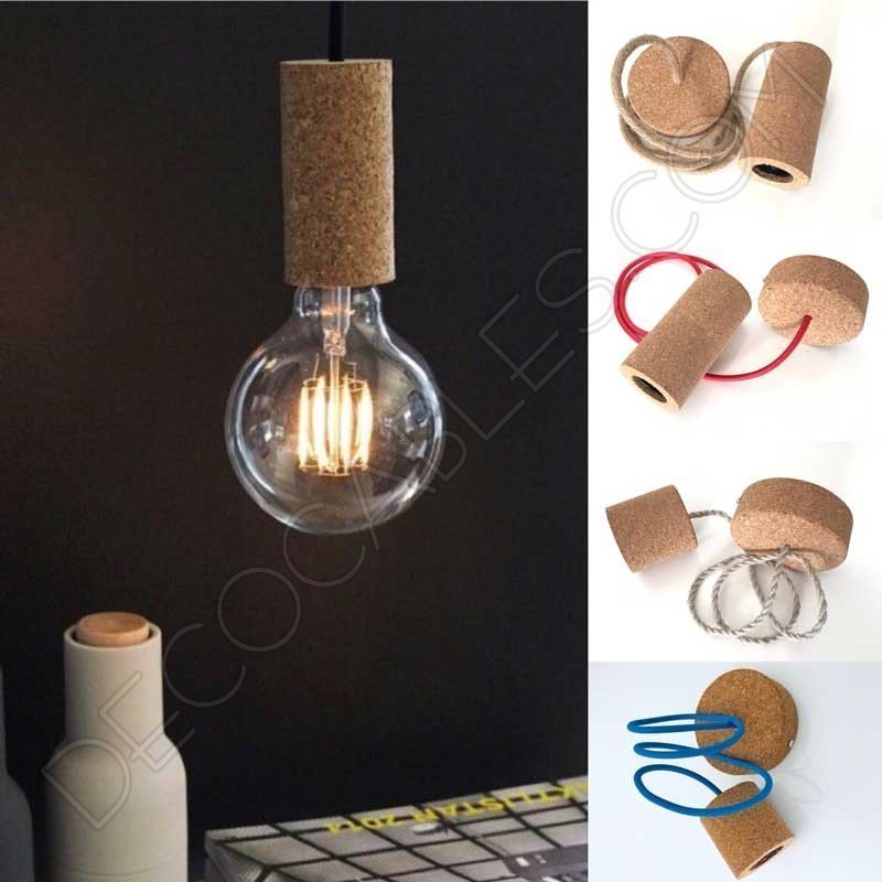 Lámpara colgante de corcho Lámpara colgante de corchoLámpara colgante de corcho