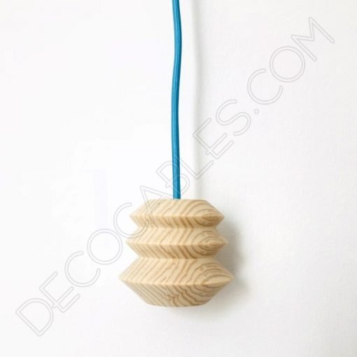 Lámpara colgante de madera modelo pagoda