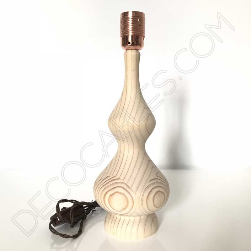 Lámpara de sobremesa en madera modelo pináculo Lámpara de sobremesa en madera modelo pináculo