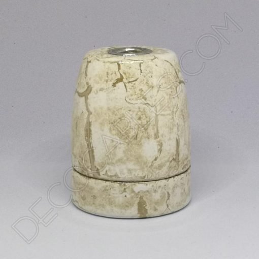 Portalámparas cerámico imitación mármol casquillo E27