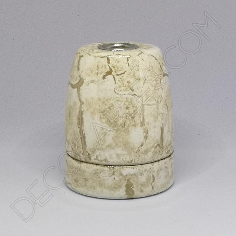 Portalámparas cerámico imitación mármol casquillo E27 Portalámparas cerámico imitación mármol casquillo E27