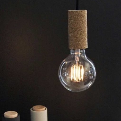 Portalámparas de corcho