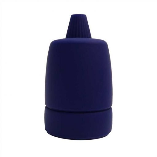 Portalámparas de silicona modelo copenhagen clásico azul