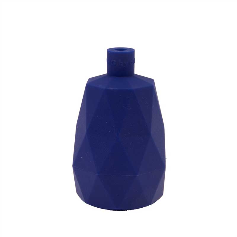 Portalámparas de silicona modelo facet geométrico azul Portalámparas de silicona modelo facet geométrico azul