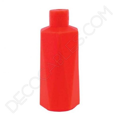 Portalámparas de silicona modelo hexa rojo