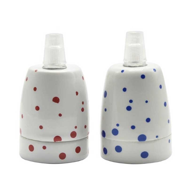 Potalámparas cerámico esmaltado lunares Potalámparas cerámico esmaltado lunares