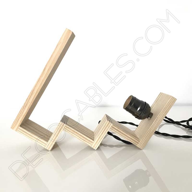 Lámpara de sobremesa de madera modelo escalier Lámpara de sobremesa de madera modelo escalier