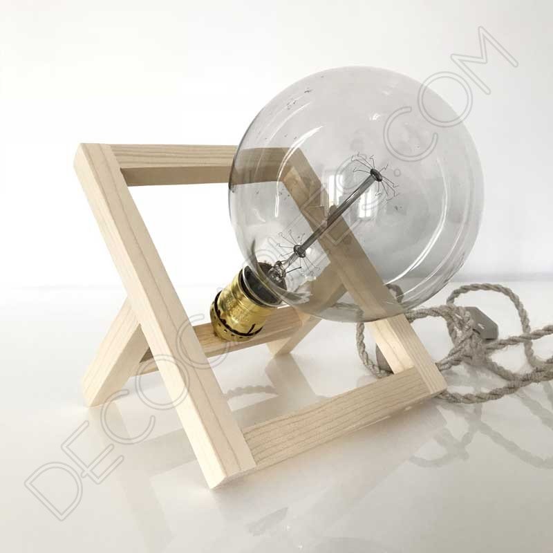 Lámpara de sobremesa de madera modelo marco de foto Lámpara de sobremesa de madera modelo marco de foto