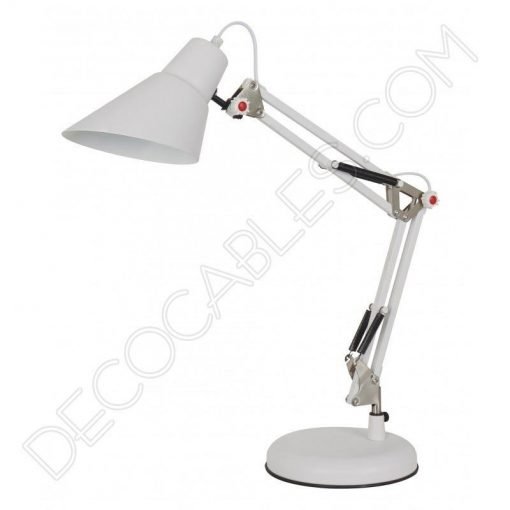 Lámpara flexo de escritorio articulado modelo Lugo 2 Lámpara flexo de escritorio articulado modelo lugo color blanco