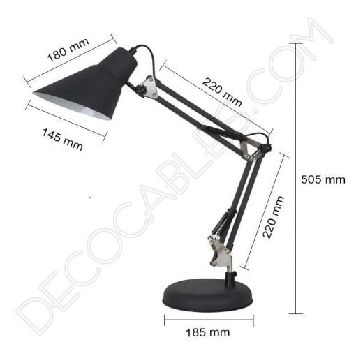 Lámpara flexo de escritorio articulado modelo Lugo 3 Lámpara flexo de escritorio articulado modelo lugo