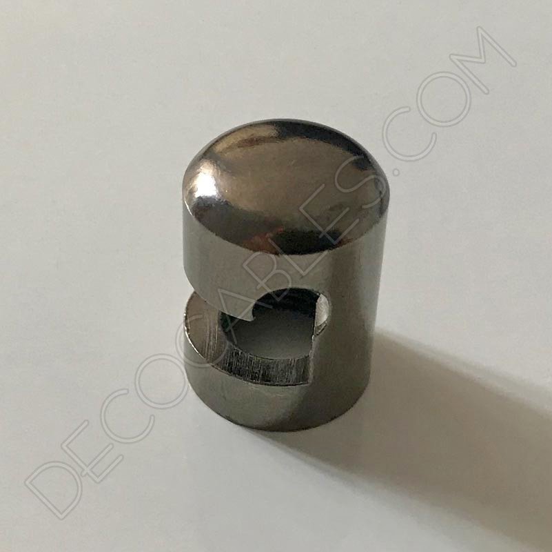 Gancho metálico para cable gris perla Gancho metálico para cable gris perla