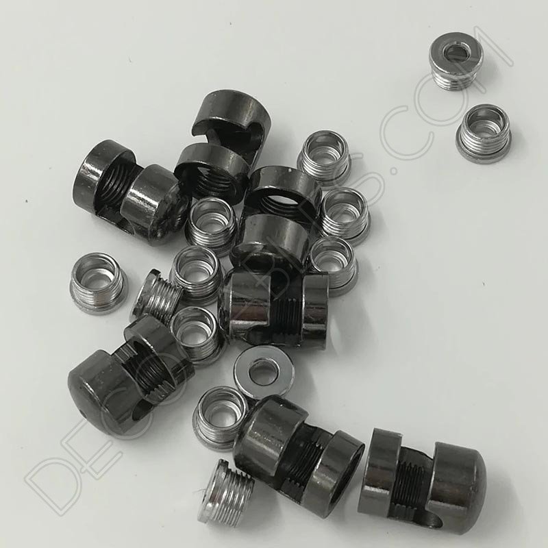 Gancho metálico para cable gris perla Gancho metálico para cable gris perla