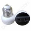 Adaptador convertidor casquillo E27 a enchufe europeo y americano 4 Adaptador convertidor de casquillo E27 a enchufe europeo