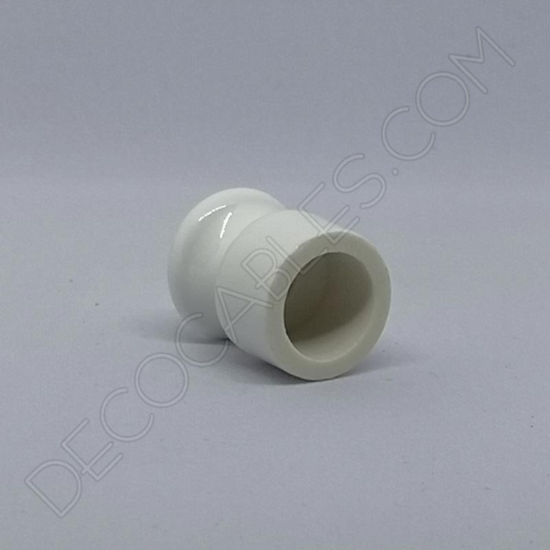 Aislador cerámico blanco para cable eléctrico trenzado Aislador cerámico blanco para cable eléctrico trenzado