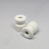 Aislador de porcelana mediano para cable trenzado (blanco) 13 Aislador cerámico blanco para cable eléctrico trenzado