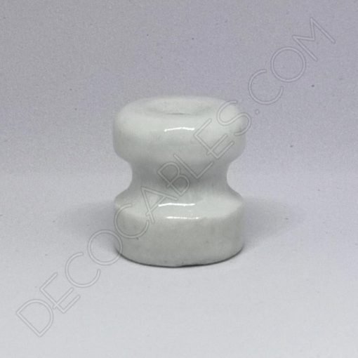 Aislador de porcelana grande para cable trenzado (blanco) 4 Aislador de porcelana grande para cable eléctrico trenzado de cuerda
