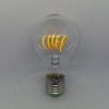 Bombilla estándar filamento Led espiral 4W 10 Bombilla led estándar transparente filamento espiral 4W luz cálida