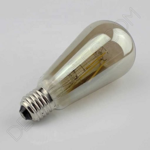 Bombilla filamento Led Pebetero Smoky 1 Bombilla pebetero led cristal ahumado smoky smoked E27