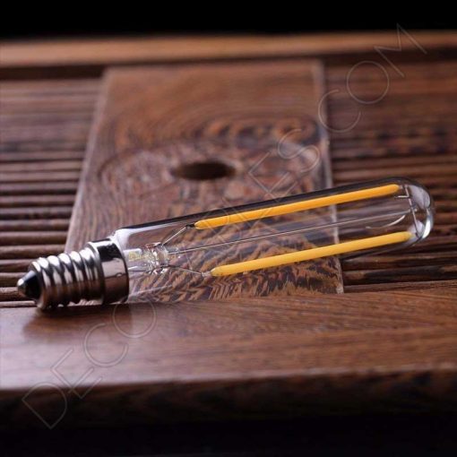 Bombilla tubular filamento LED casquillo E14 3W 2 Bombilla tubular filamento LED casquillo E14