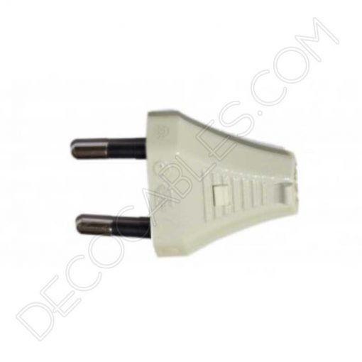 Clavija decorativa para lámparas (varios colores) 10 Clavija decorativa blanco marfil para lámparas