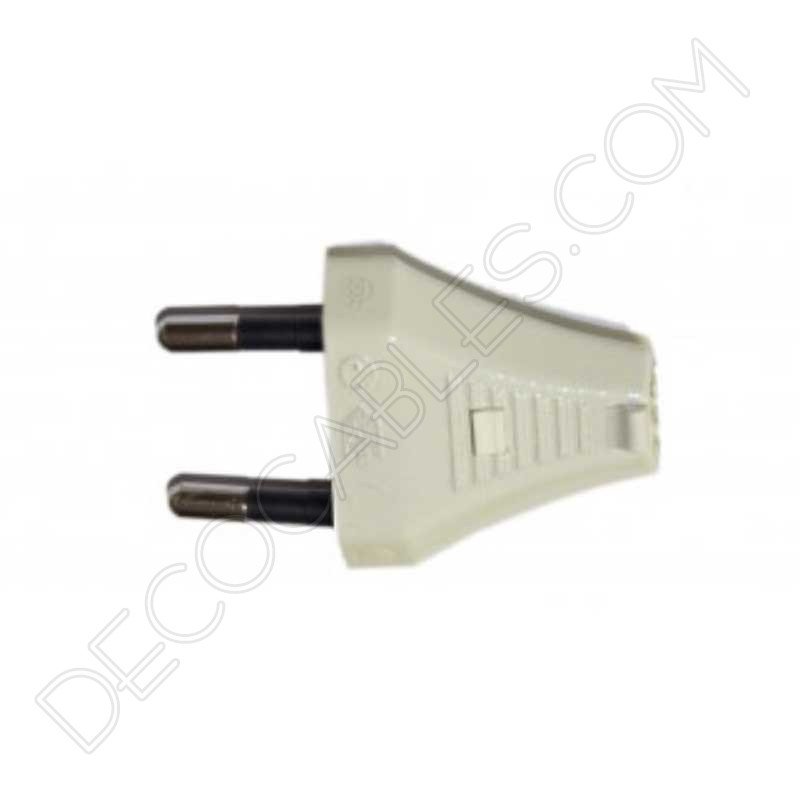 Clavija decorativa blanco marfil para lámparas Clavija decorativa blanco marfil para lámparas