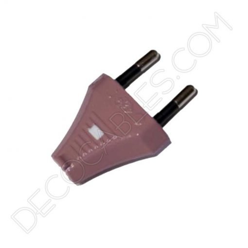 Clavija decorativa para lámparas (varios colores) 12 Clavija decorativa rosa pálido para lámparas