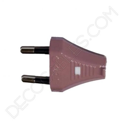 Clavija decorativa para lámparas (varios colores) 13 Clavija decorativa rosa pálido para lámparas
