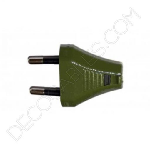 Clavija decorativa para lámparas (varios colores) 16 Clavija decorativa verde para lámparas