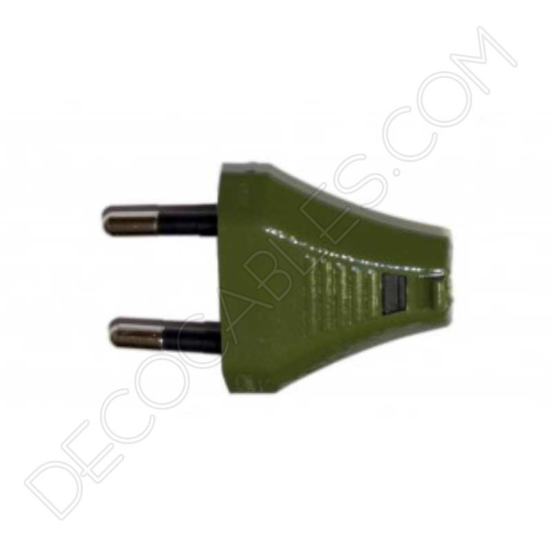 Clavija decorativa verde para lámparas Clavija decorativa verde para lámparas