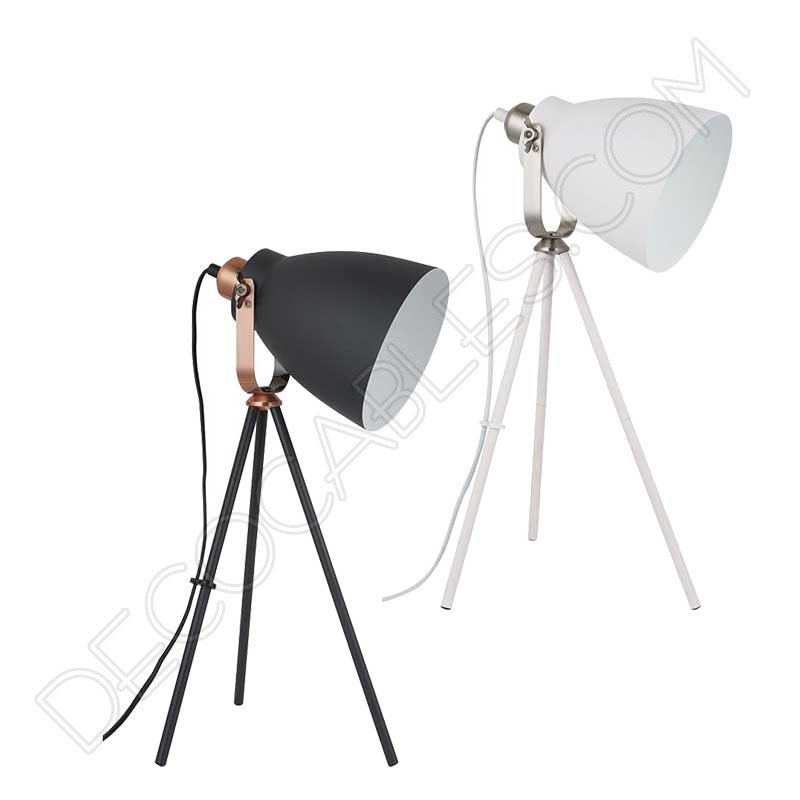 Lámpara de escritorio Vintage modelo tripode Lámpara de escritorio Vintage modelo tripode