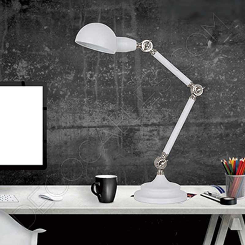 Lámpara flexo de escritorio Vintage articula blanca Lámpara flexo de escritorio Vintage articula blanca