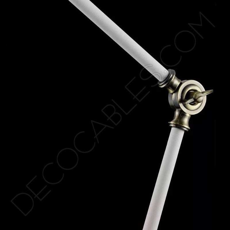 Lámpara flexo de escritorio Vintage articula blanca Lámpara flexo de escritorio Vintage articula blanca