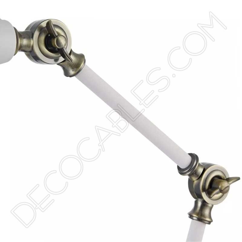 Lámpara flexo de escritorio Vintage articula blanca Lámpara flexo de escritorio Vintage articula blanca