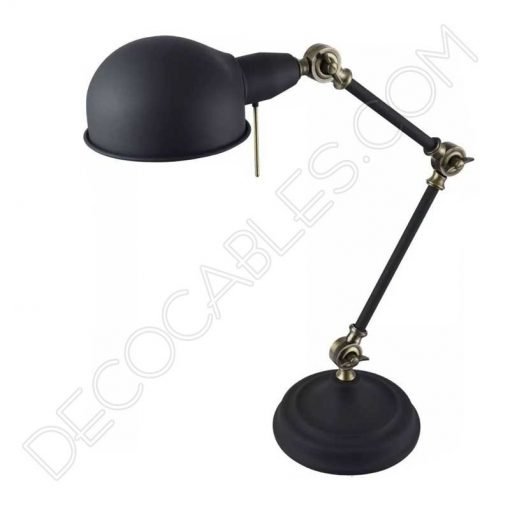 Lámpara flexo de escritorio Vintage articulada 4 Lámpara flexo de escritorio Vintage articula negra