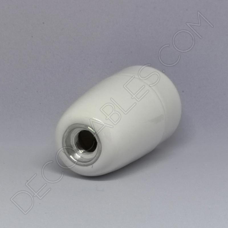 Portalámparas cerámico blanco casquillo E14 Portalámparas cerámico blanco casquillo E14