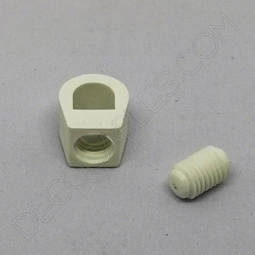 Presa cables plástico para sujeción interior 9 Presa cables plástico para sujeción interna del cable color blanco