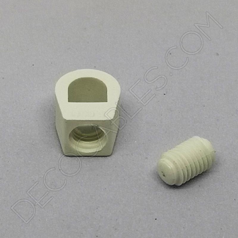 Presa cables plástico para sujeción interna del cable color blanco Presa cables plástico para sujeción interna del cable color blanco