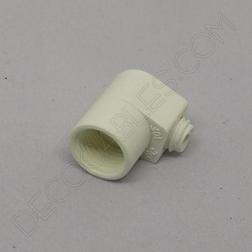 Presa cables plástico para tubo roscado 7 Presa cables plástico para tubo roscado color blanco