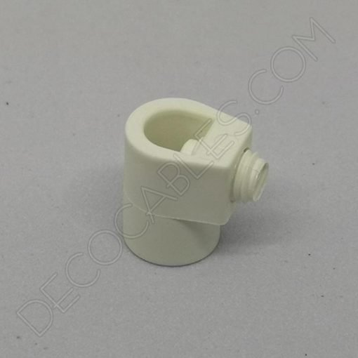 Presa cables plástico para tubo roscado 5 Presa cables plástico para tubo roscado color blanco