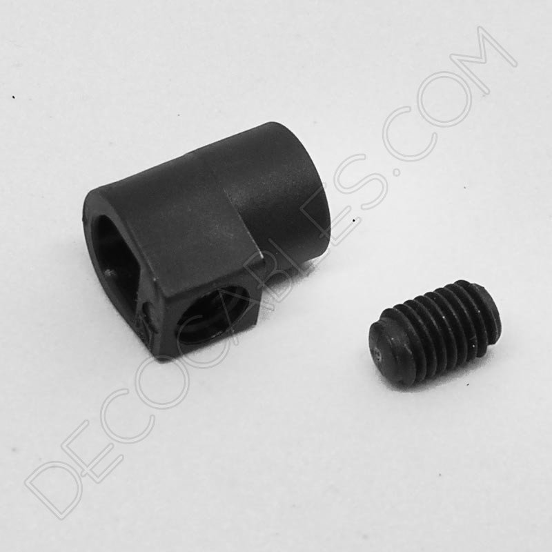 Presa cables plástico para tubo roscado color negro Presa cables plástico para tubo roscado color negro