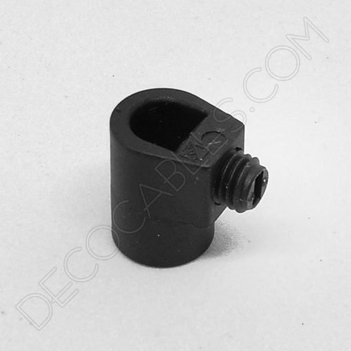 Presa cables plástico para tubo roscado 2 Presa cables plástico para tubo roscado color negro