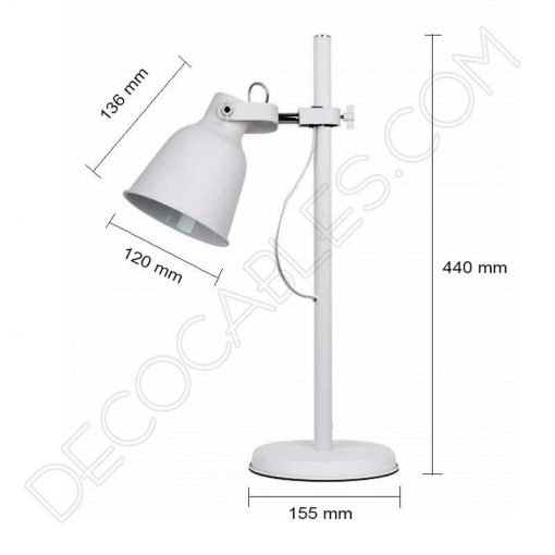 Lámpara de escritorio Retro Vintage E27 6 lámpara de mesa de escritorio retro vintage