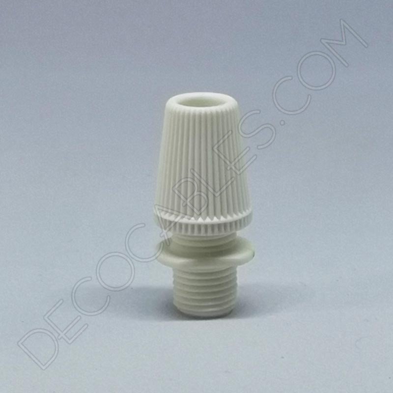 Presa cable plástico blanco Presa cable plástico blanco