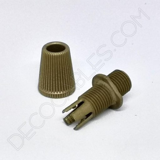 Presa cables plástico (varios colores) 12 Presa cable plástico dorado