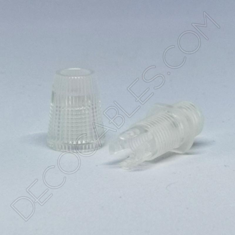 Presa cable plástico transparente Presa cable plástico transparente